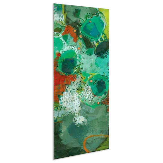 Empire Art Direct 63" x 24" Lolly II Frameless Free Floating Reverse Tempered Art Glass Wall Art